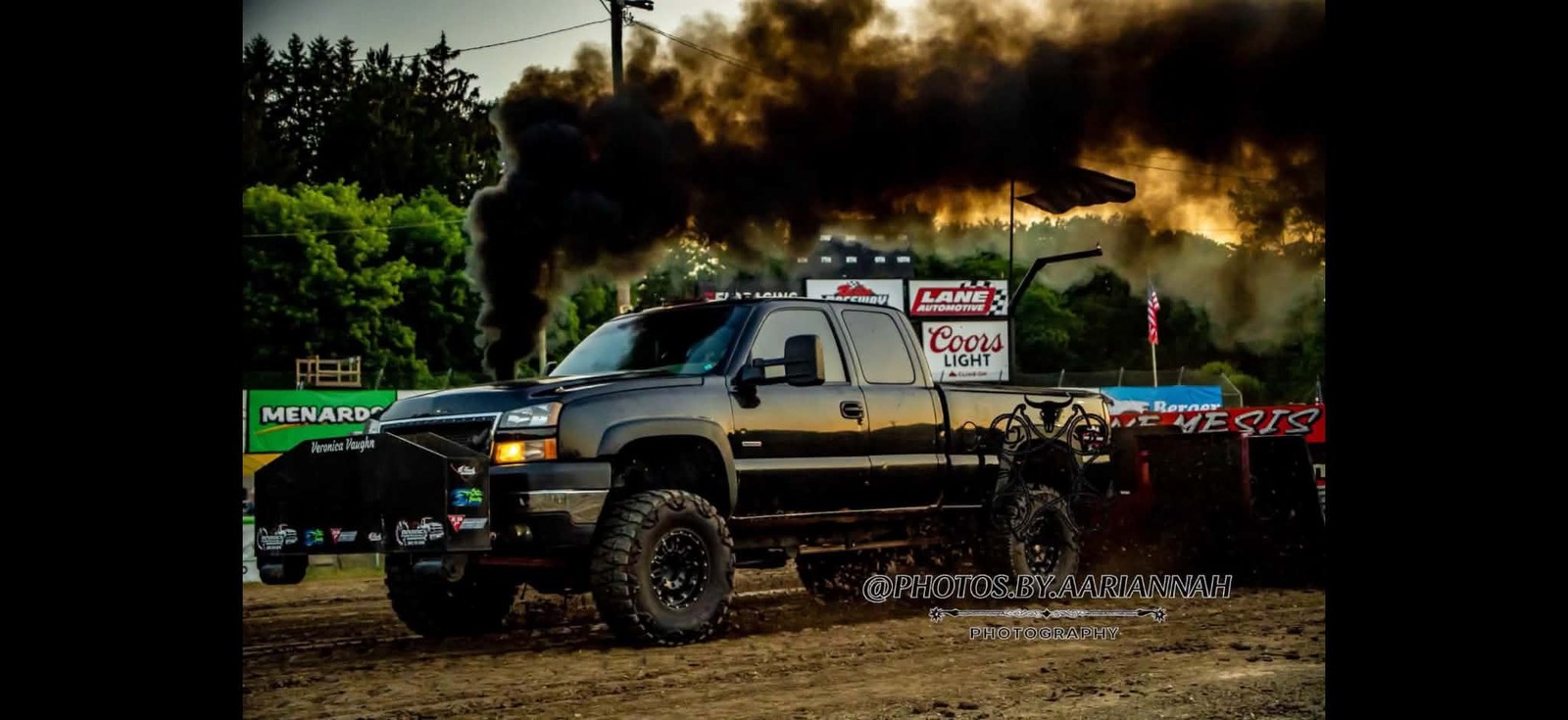Veronica Vaughn mid-pull with Nemesis sled